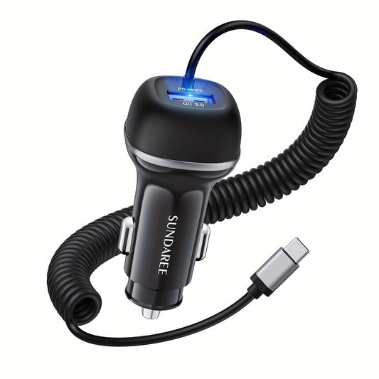 Quick 3 Port USB Car Charger with Fast Charging - Fesara