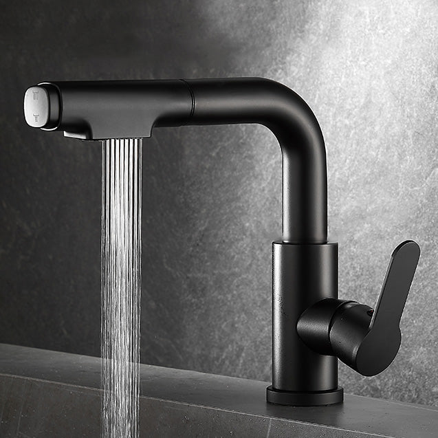 Luxury Brass Bathroom Faucet Pull Down Kitchen Sink Mixer