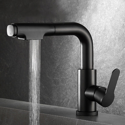 Luxury Brass Bathroom Faucet Pull Down Kitchen Sink Mixer