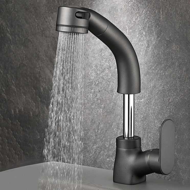 Luxury Brass Bathroom Faucet Pull Down Kitchen Sink Mixer