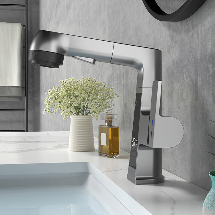 Luxury Brass Bathroom Faucet Pull Down Kitchen Sink Mixer