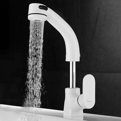 Luxury Brass Bathroom Faucet Pull Down Kitchen Sink Mixer