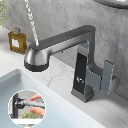 Luxury Brass Bathroom Faucet Pull Down Kitchen Sink Mixer