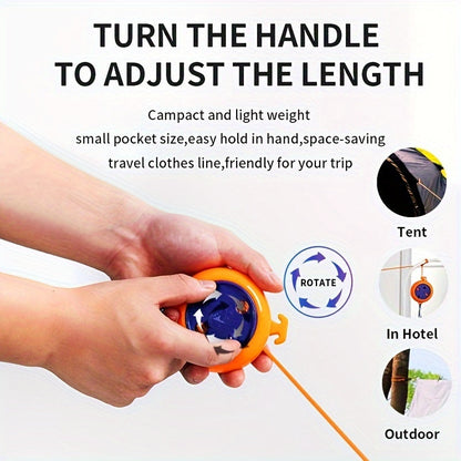 Portable Compact Travel Clothes Line
