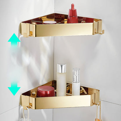 Stylish 3-Piece Stainless Steel Bathroom Shelf Set