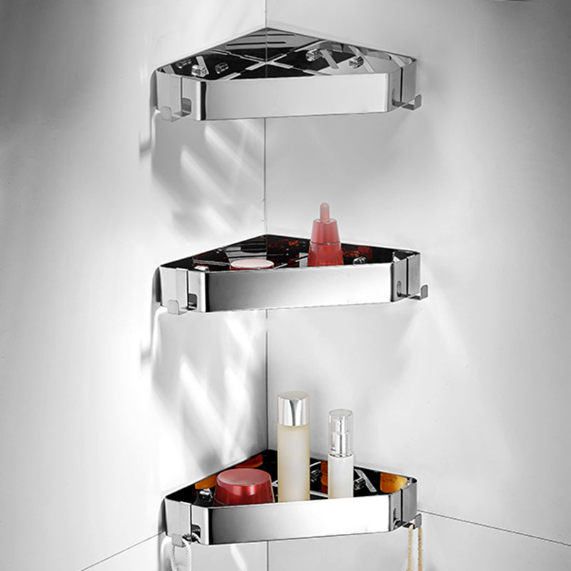 Stylish 3-Piece Stainless Steel Bathroom Shelf Set