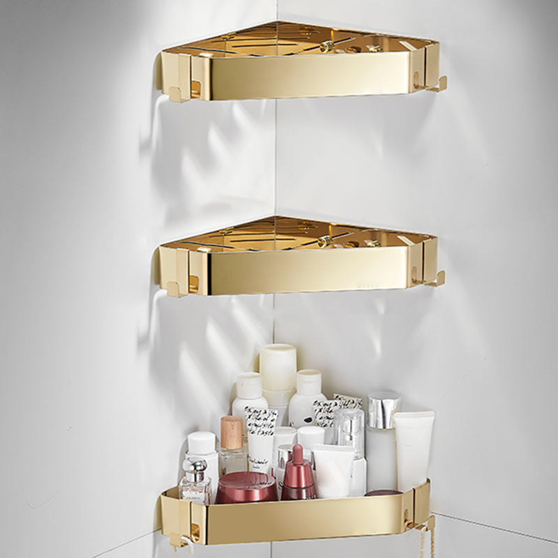 Stylish 3-Piece Stainless Steel Bathroom Shelf Set