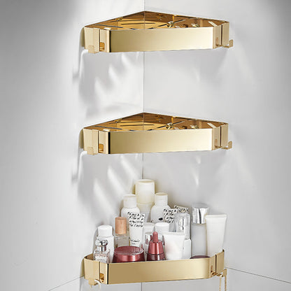 Stylish 3-Piece Stainless Steel Bathroom Shelf Set