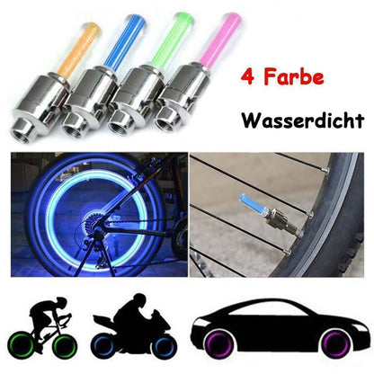 Bright Car Wheel LED Valve Stem Caps (2 Pack) - Fesara