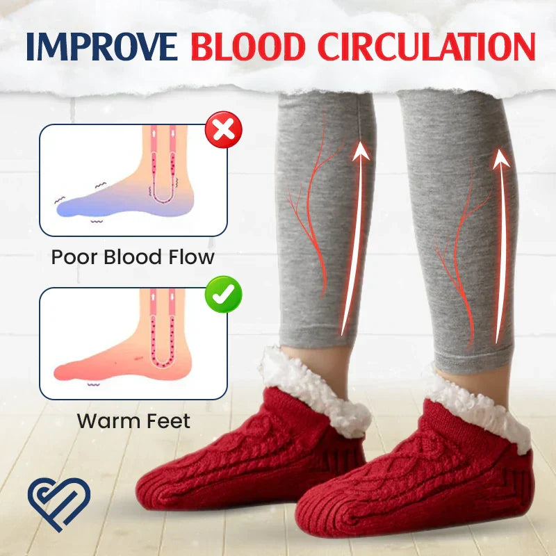 Warm Cozy Grip Slippers Socks