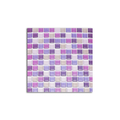 Vibrant Glass Mosaic Wall Sticker Tiles for Kitchen Backsplash