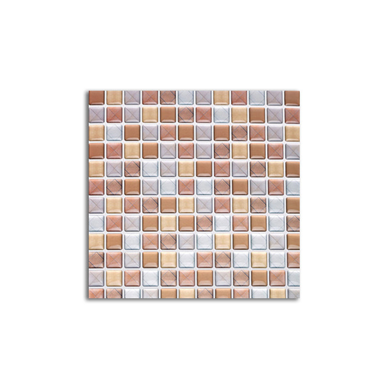 Vibrant Glass Mosaic Wall Sticker Tiles for Kitchen Backsplash