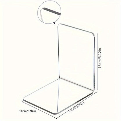 Stylish L-Shaped Acrylic Book Holder Stand