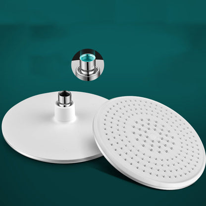 Luxury Chrome Shower Head Set Round Fixed Bathroom Fixture - Fesara