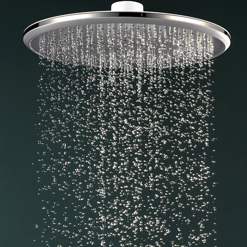 Luxury Chrome Shower Head Set Round Fixed Bathroom Fixture