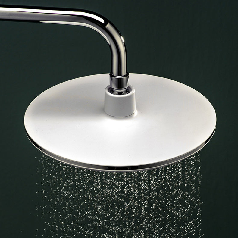 Luxury Chrome Shower Head Set Round Fixed Bathroom Fixture