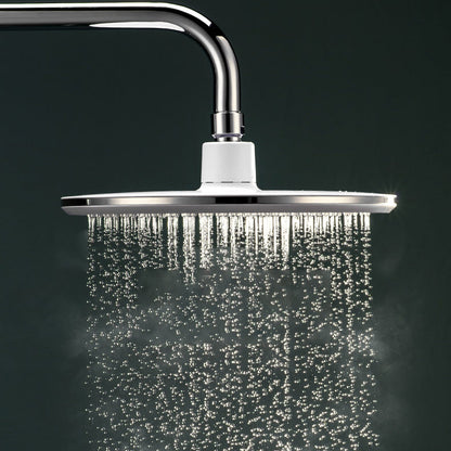Luxury Chrome Shower Head Set Round Fixed Bathroom Fixture