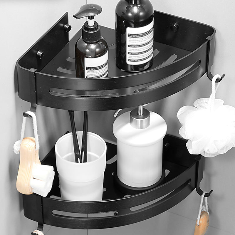 Stylish Silver 1/2/3 Piece Bathroom Shower Rack Set