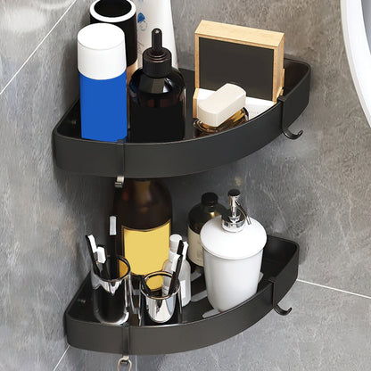 Stylish Silver 1/2/3 Piece Bathroom Shower Rack Set