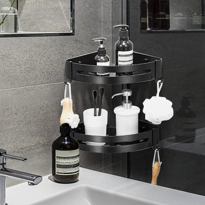 Stylish Silver 1/2/3 Piece Bathroom Shower Rack Set