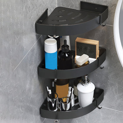 Stylish Silver 1/2/3 Piece Bathroom Shower Rack Set