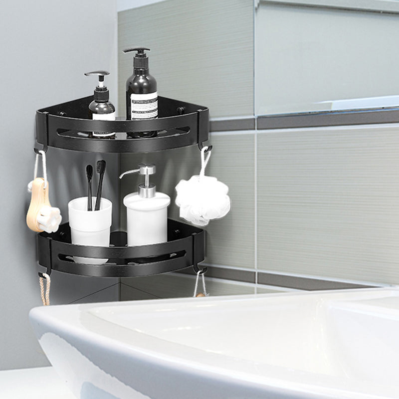 Stylish Silver 1/2/3 Piece Bathroom Shower Rack Set