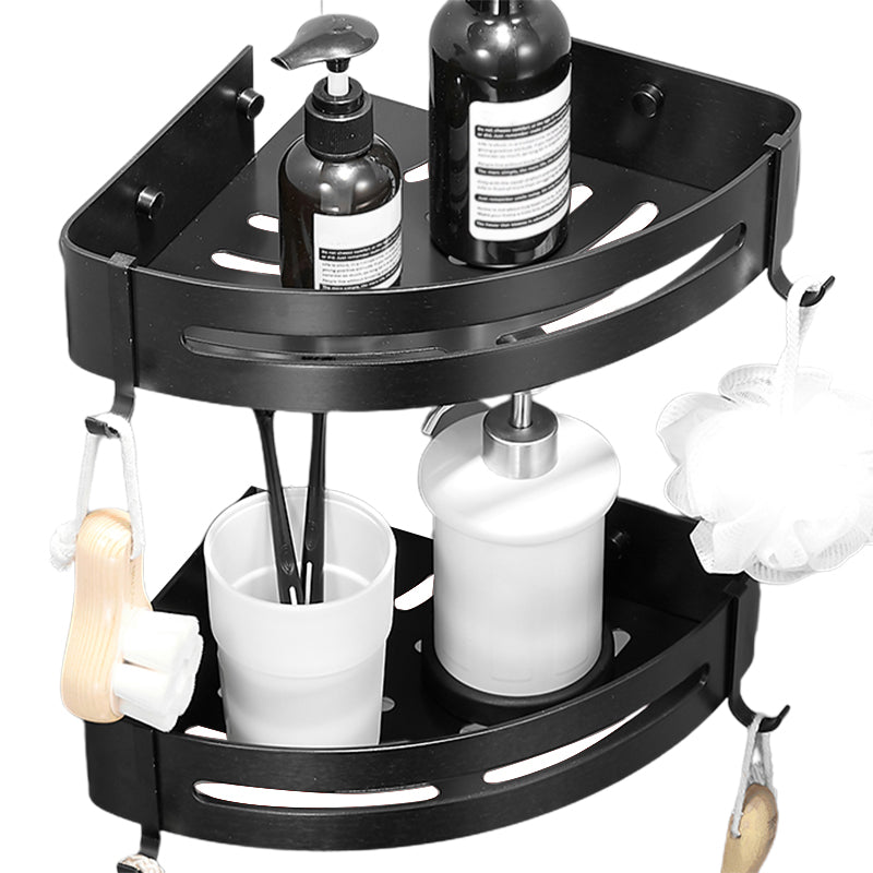 Stylish Silver 1/2/3 Piece Bathroom Shower Rack Set