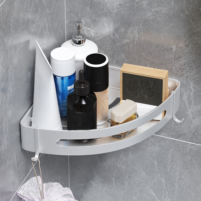 Stylish Silver 1/2/3 Piece Bathroom Shower Rack Set