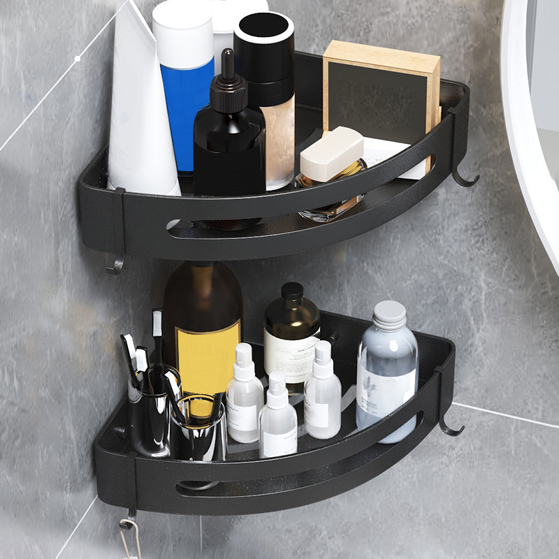 Stylish Silver 1/2/3 Piece Bathroom Shower Rack Set