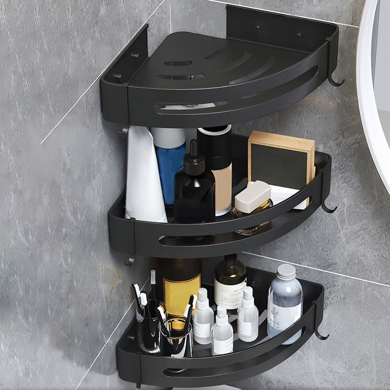 Stylish Silver 1/2/3 Piece Bathroom Shower Rack Set