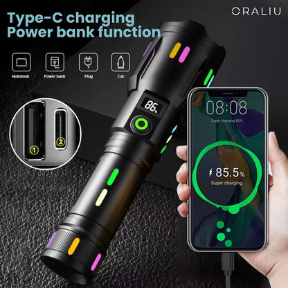 Powerful Rechargeable LED Torch 9000 Lumens