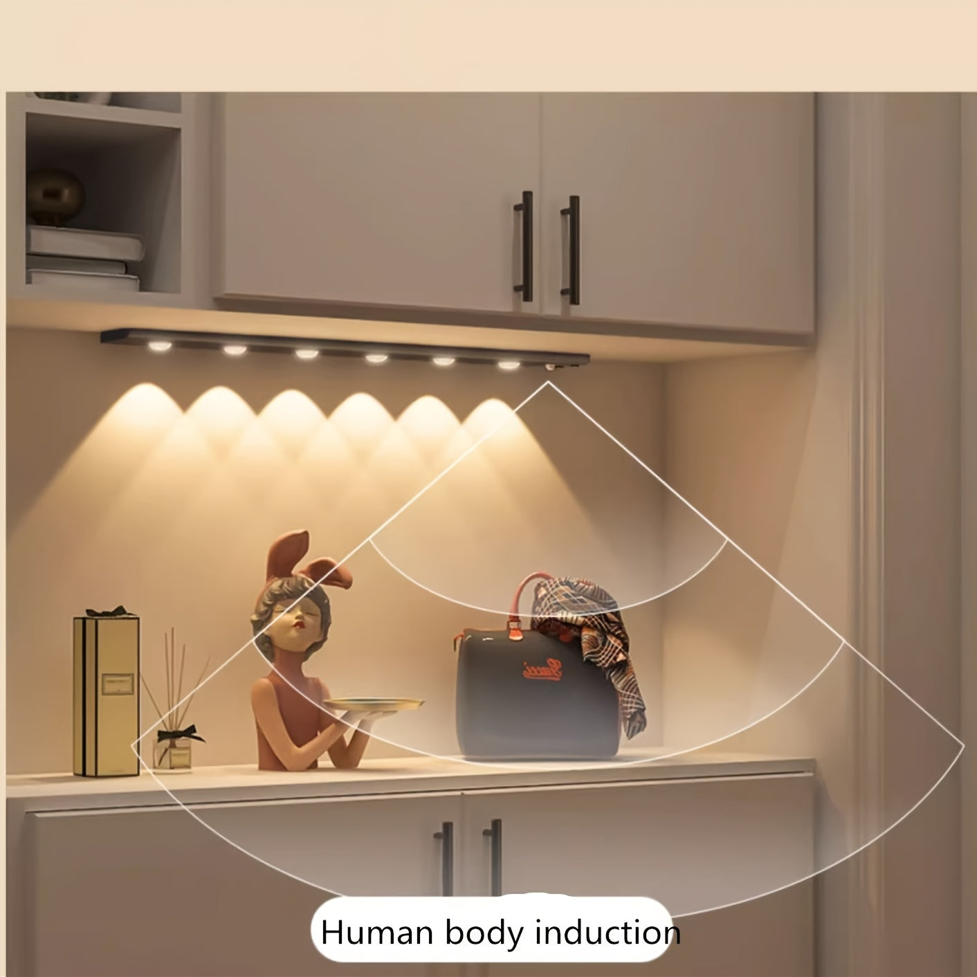 Bright Wireless LED Under Cabinet Sensor Light Strip