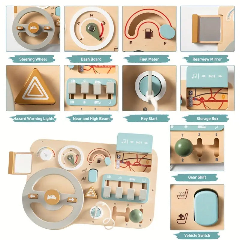 Colorful Learning Toy Car Set for Kids