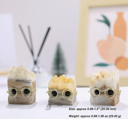 Unique Carved Crystal Hedgehog Figurine