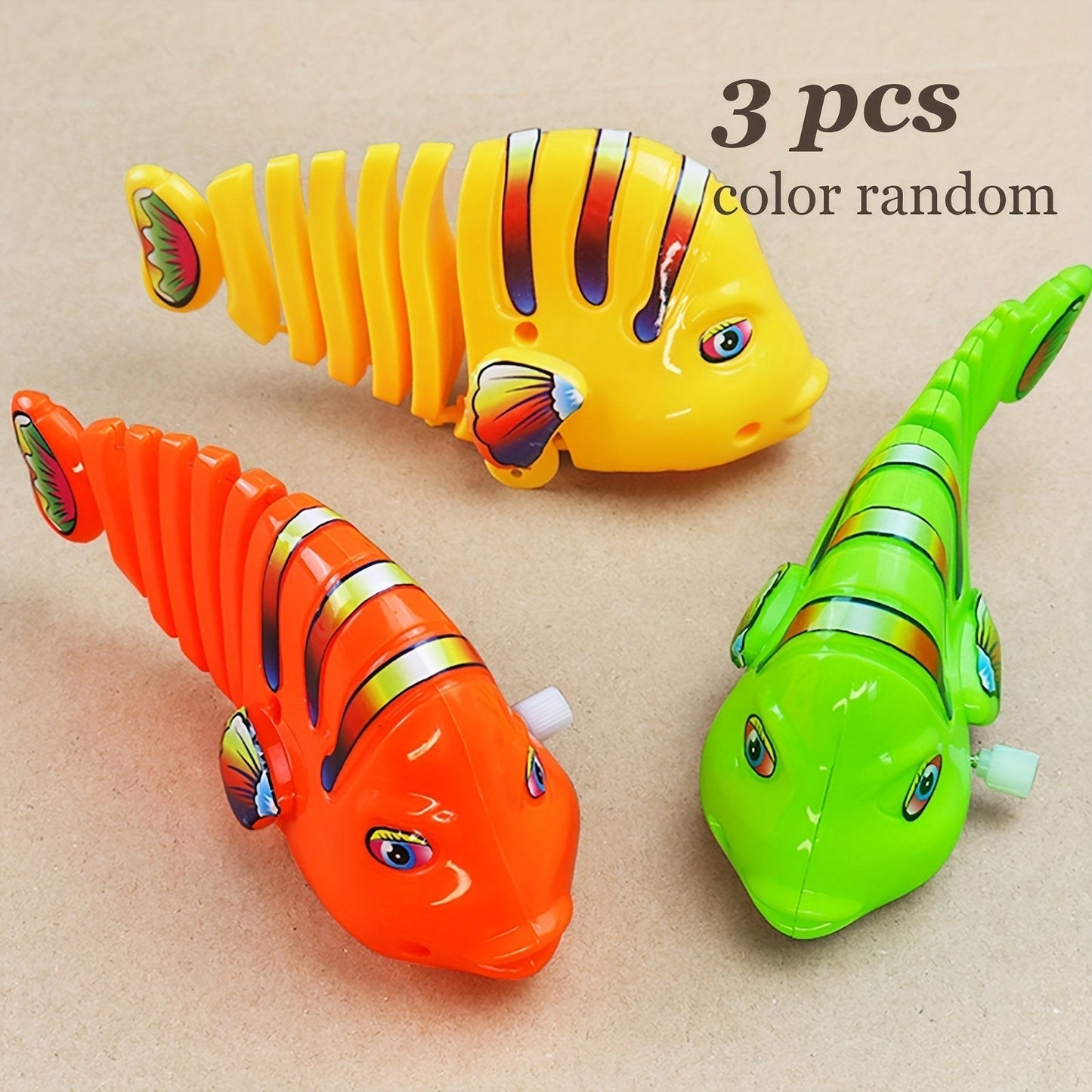 Colorful Winding Fish Shape Toy