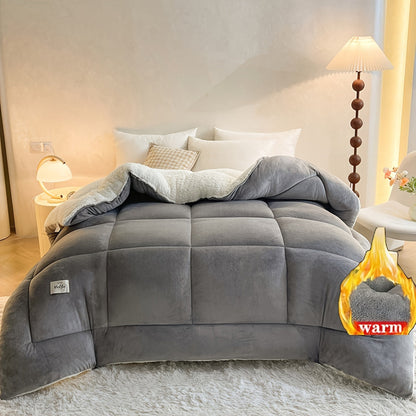 Cozy Cabin Plush Fleece Duvet Blanket