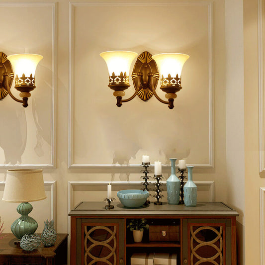 Retro Style Double Light Fixture - Fesara