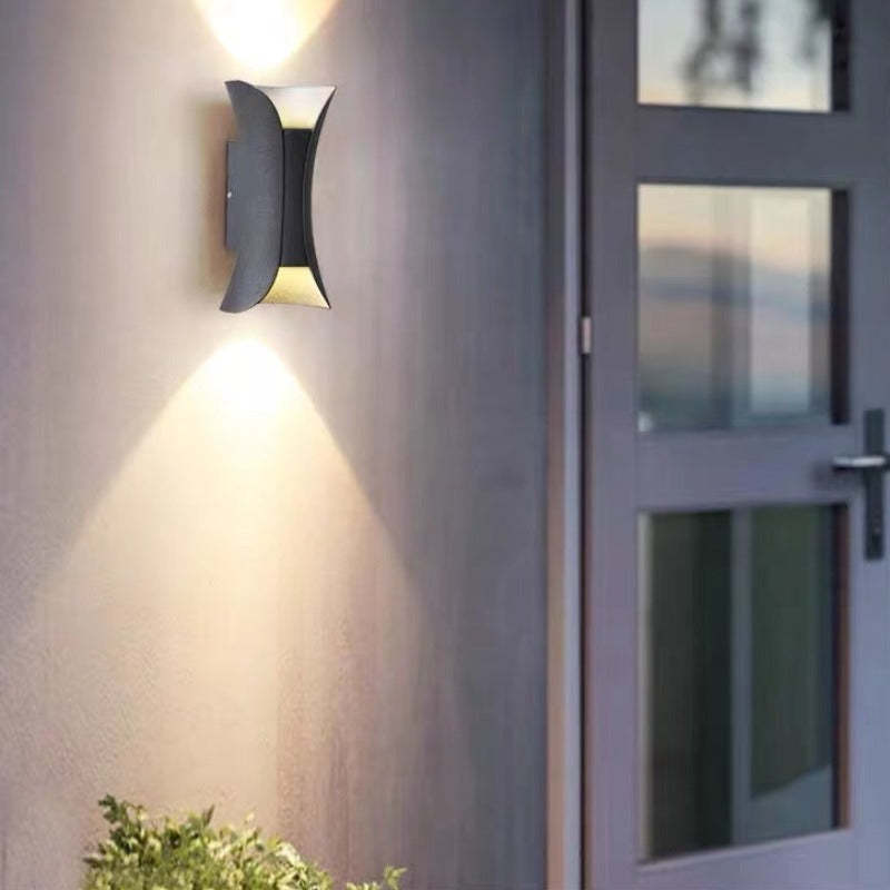 Contemporary Iron Exterior Wall Light