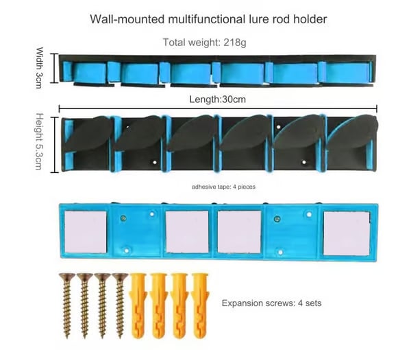 Fishing Rod Storage Rack Organizer