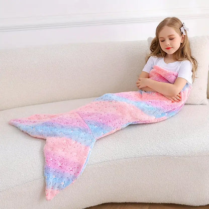 Colorful Ocean Mermaid Sleep Bag