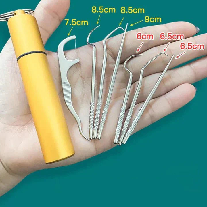 Eco Friendly Dental Care Kit with Durable Steel Tools