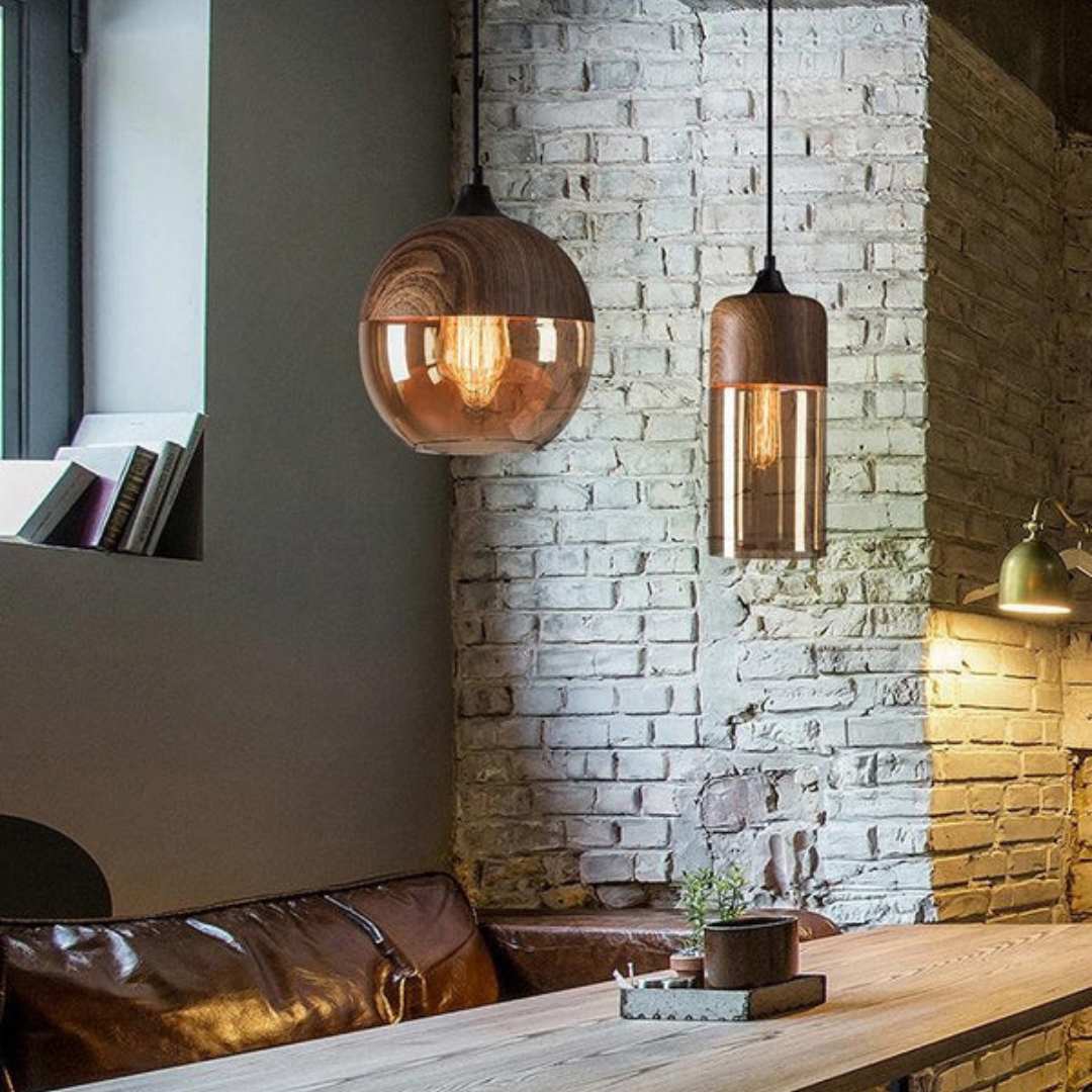 Modern Nordic Wood Pendant Light
