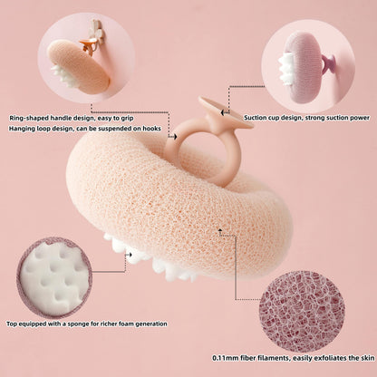 Gentle Floral Bathroom Suction Ball