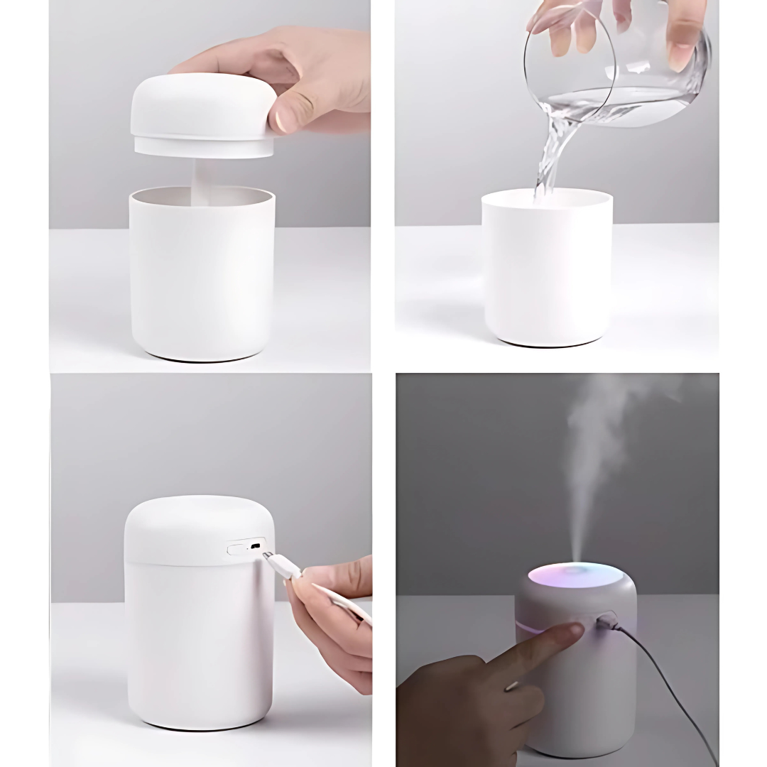 Compact Air Purifier Mist Humidifier with Aroma