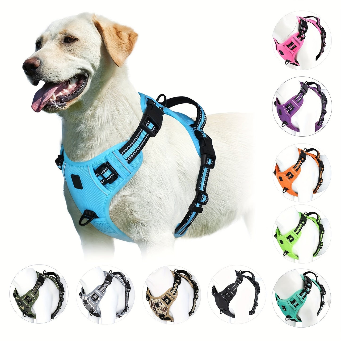 EasyWalk Adjustable Dog Vest – Comfortable No Pull Harness