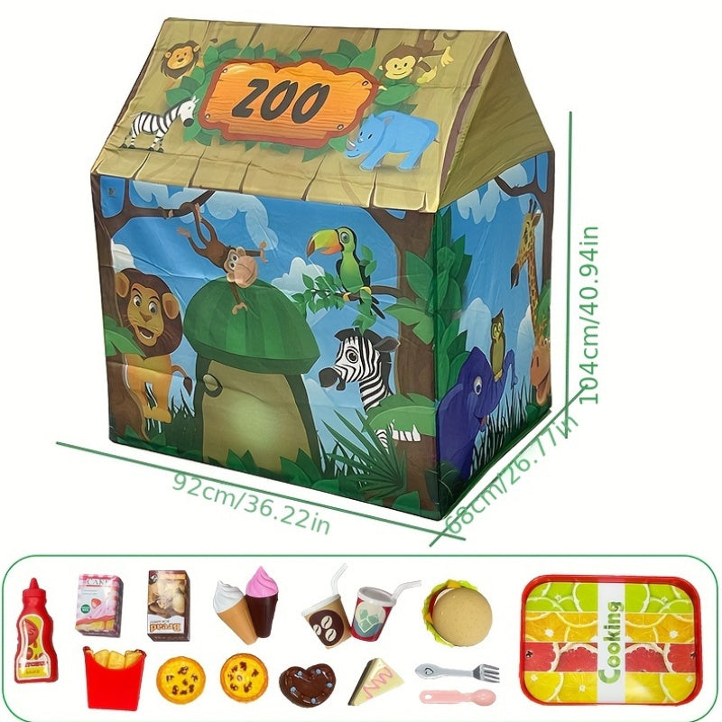 Fun Outdoor Adventure Playhouse for Kids with Toy Set