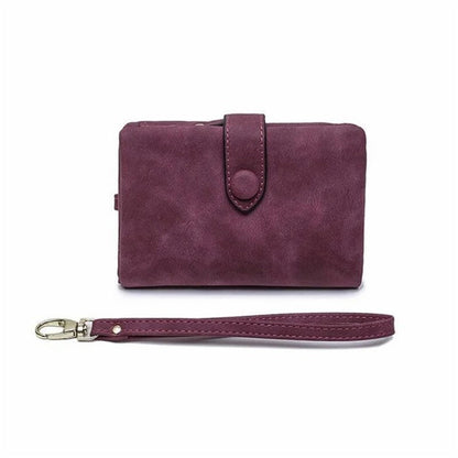 Compact Ladies Leather Fold Wallet