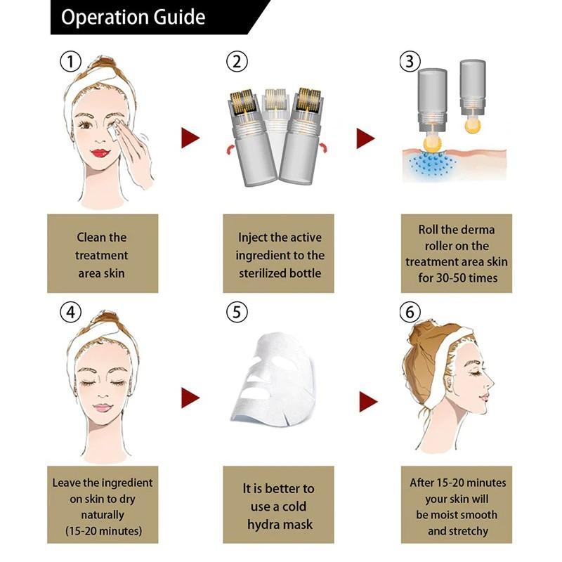 Advanced 0.25mm Titanium Skin Rejuvenation Roller System