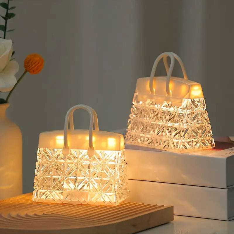 Stylish Glass Desk Lamp with Warm Soft Lighting
