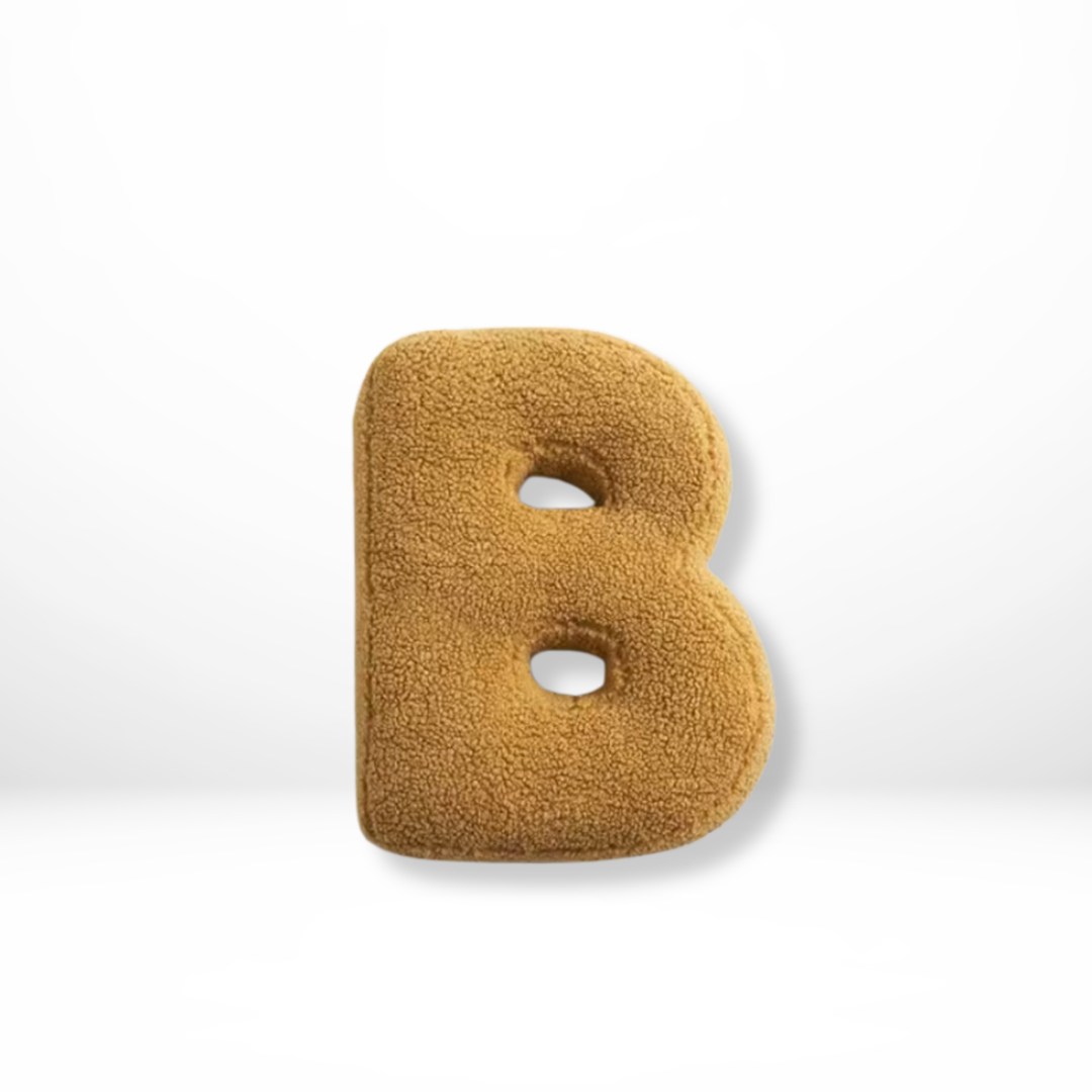 Soft Velvet Letter Pillow With Alphabet A-Z